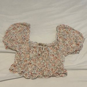 Floral crop top
